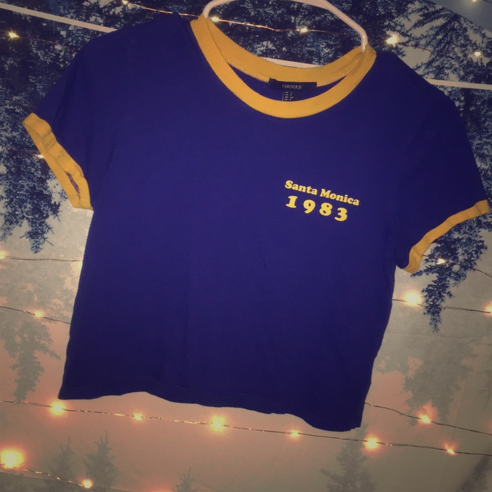 Cropped Santa Monica Forever 21 Tee